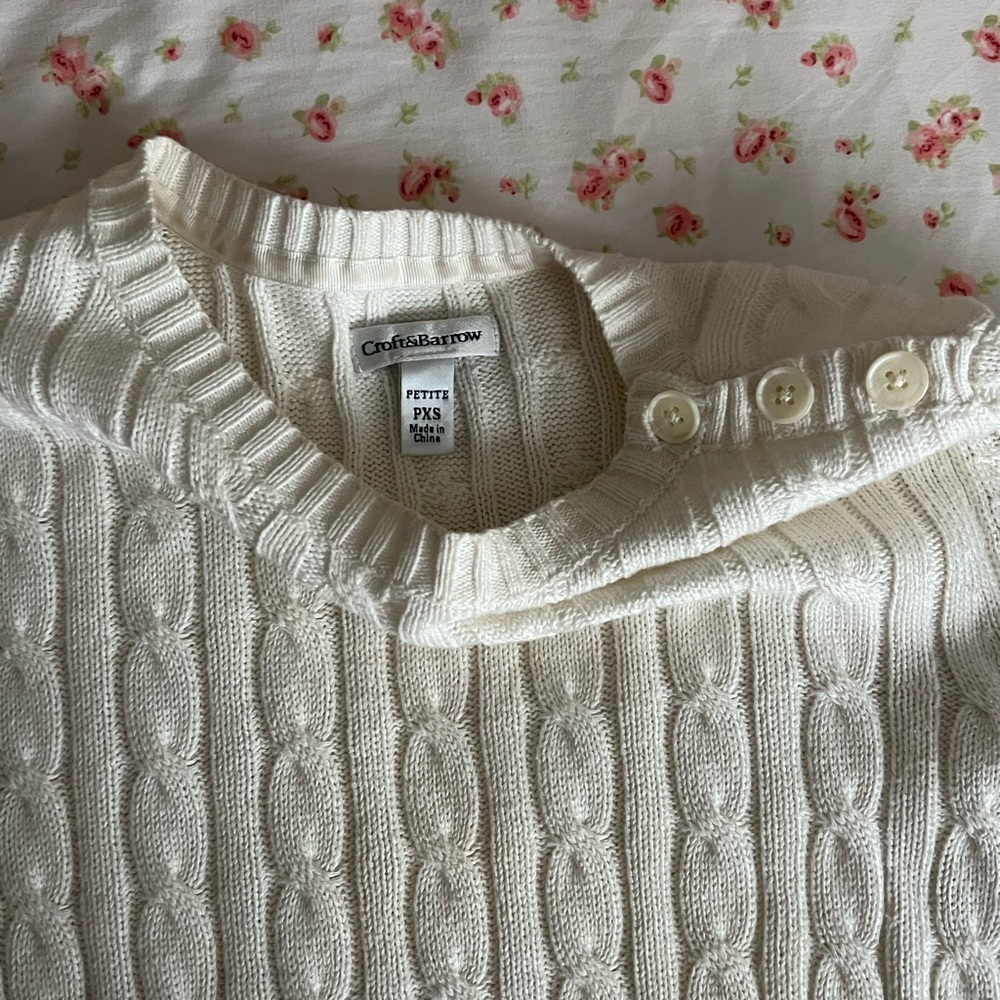 Vintage cream sweater